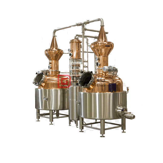 200 gallon koppar kolonn Batch Still System Destillation Machine för destillering