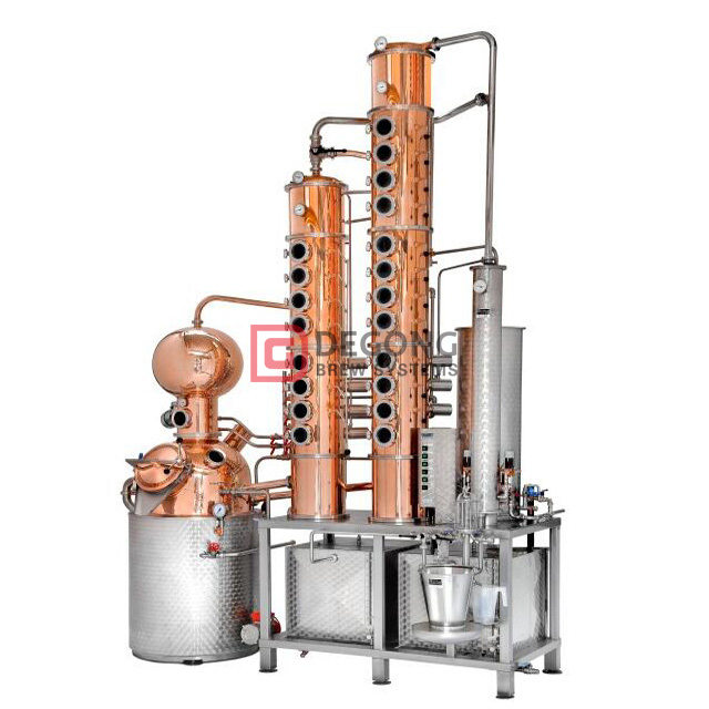 300L koppar whisky vodka still destillationsutrustning kolonn pris bryggeri anläggning